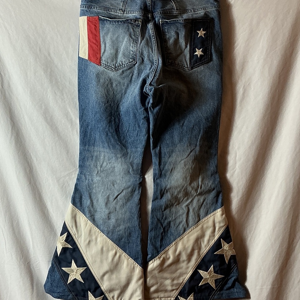 We The Free Patriotic Flare Jeans - Red, White, and Blue - Picture 3 of 7